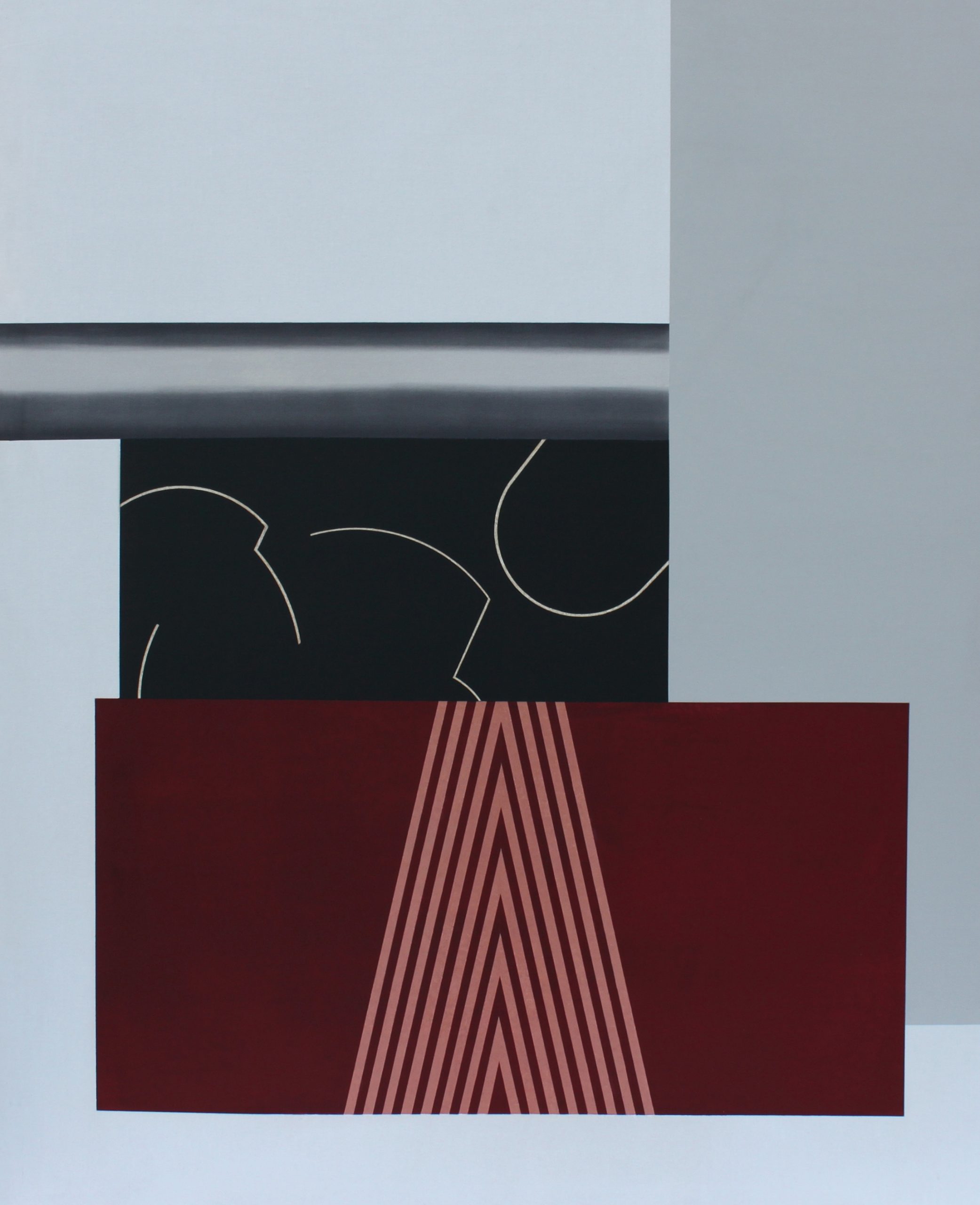 Pattern . Composición 01. 2023. Acrílico y grafito sobre lino. 120 X 100 Cm